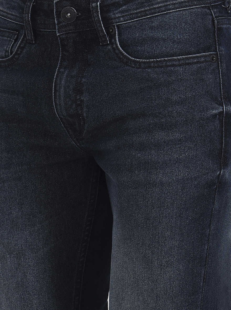 Deep Indingo Solid Straight Fit Jeans | Greenfibre
