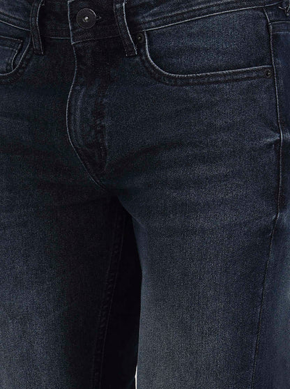 Deep Indingo Solid Straight Fit Jeans | Greenfibre