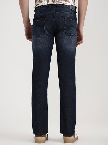 Deep Indingo Solid Straight Fit Jeans | Greenfibre