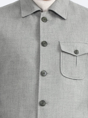 Olive Grey Solid Regular Fit Blazer | JB X JB