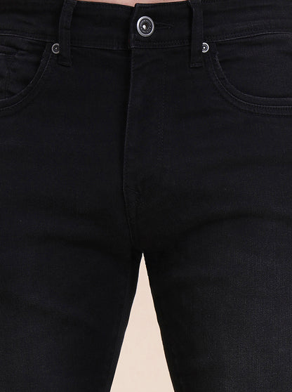 Charcoal Grey Washed Slim Fit Jeans | JadeBlue