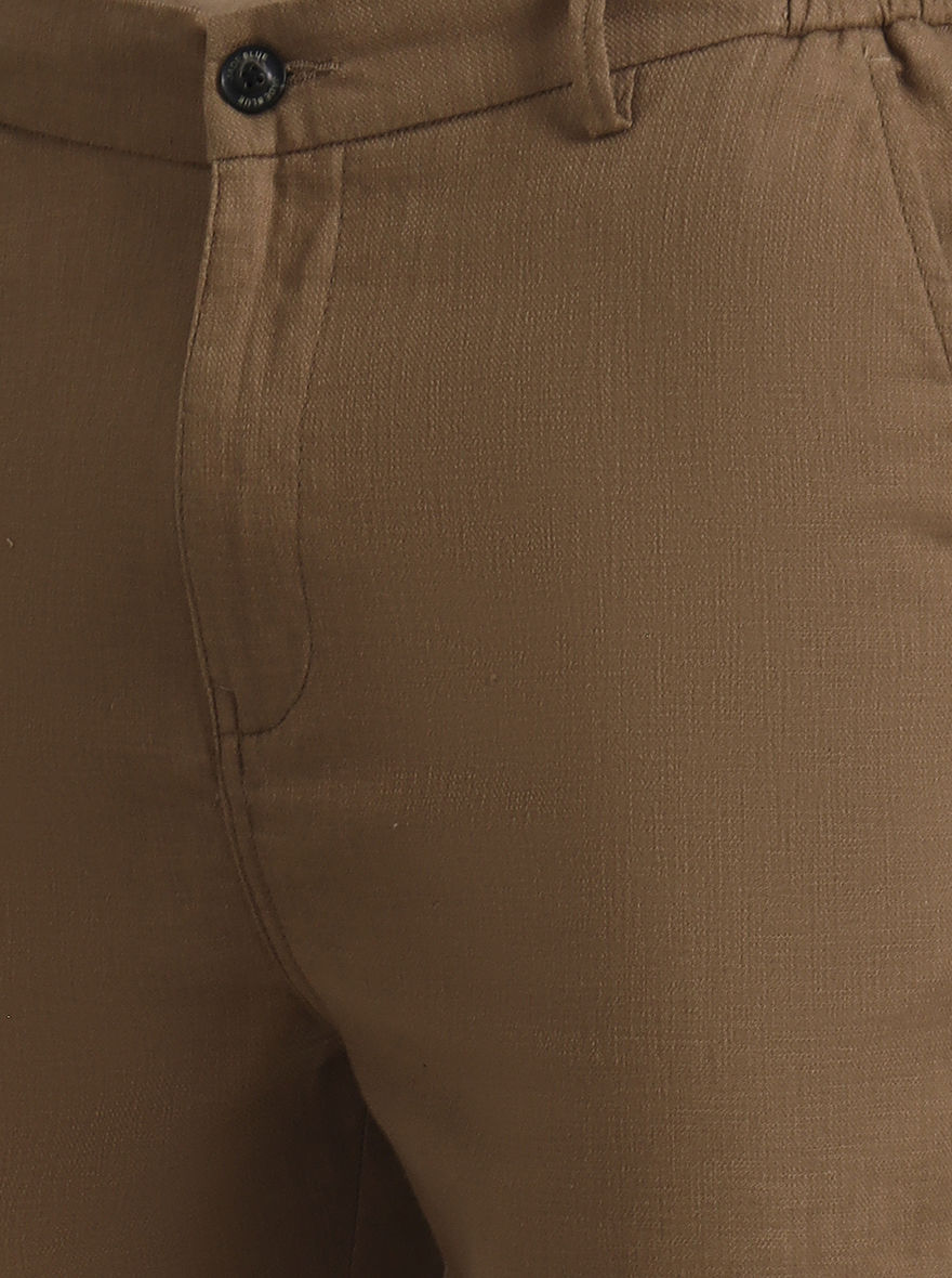 Brown Solid Regular Fit Track Pant | JadeBlue