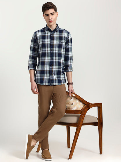 Brown Solid Regular Fit Track Pant | JadeBlue