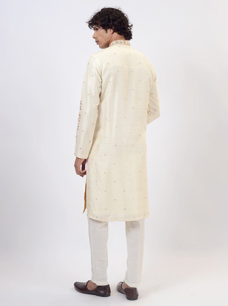 Cream Kurta Pajama | TULA