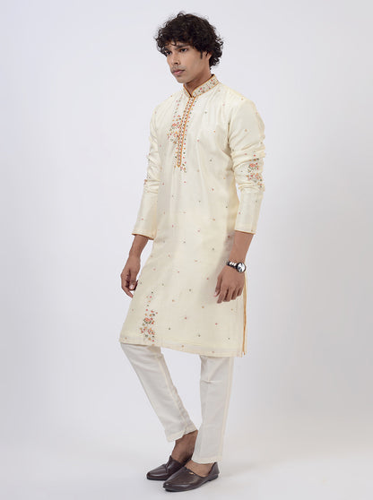 Cream Kurta Pajama | TULA