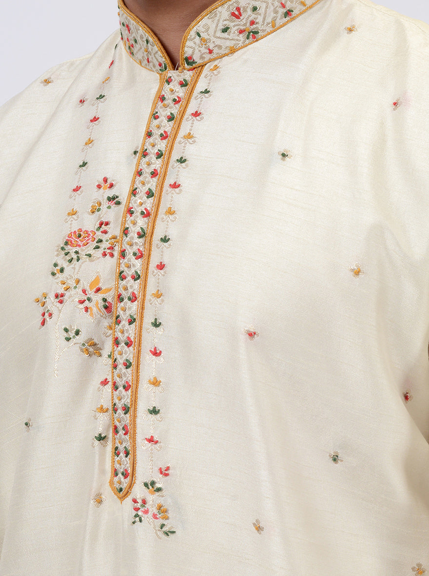 Cream Kurta Pajama | TULA