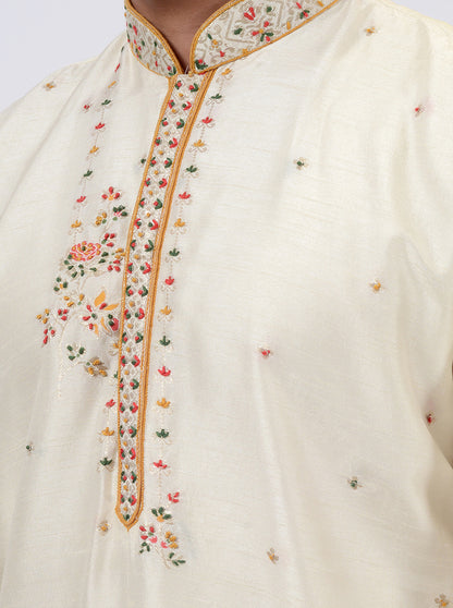 Cream Kurta Pajama | TULA