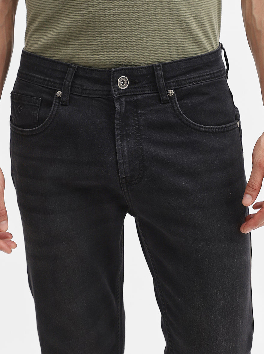 Charcoal Grey Washed Urban Fit Jeans | Greenfibre