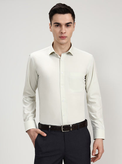 Pista Solid Regular Fit Formal Shirt | Greenfibre