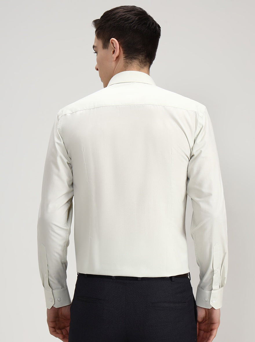 Pista Solid Regular Fit Formal Shirt | Greenfibre