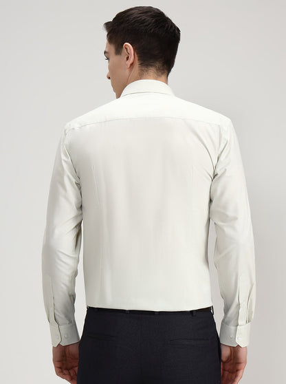 Pista Solid Regular Fit Formal Shirt | Greenfibre