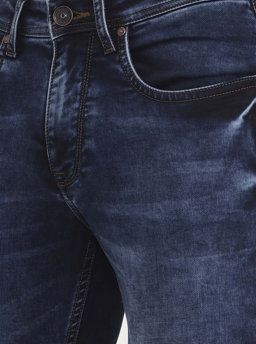 Cloud Dark Indigo Washed Rider Fit Jeans | JadeBlue
