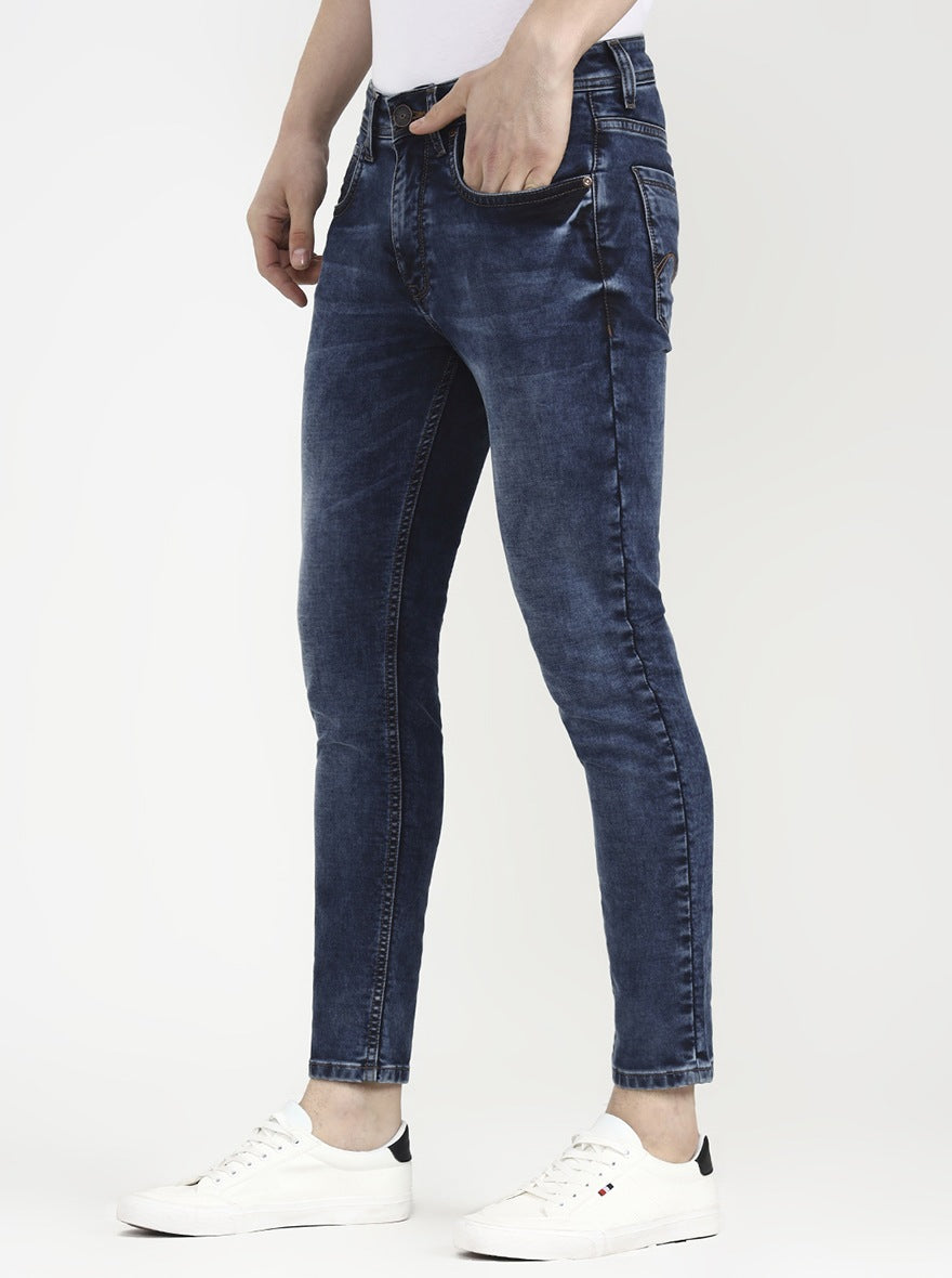 Cloud Dark Indigo Washed Rider Fit Jeans | JadeBlue