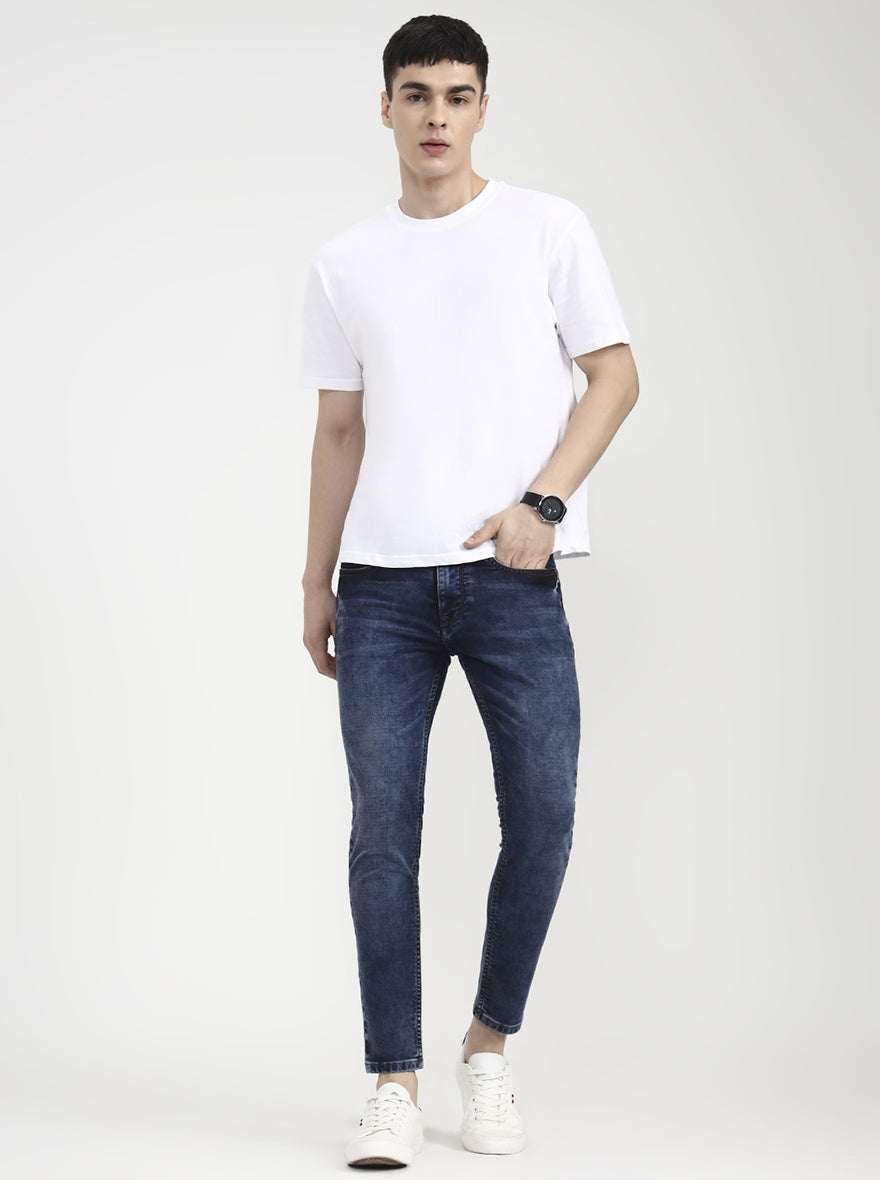Cloud Dark Indigo Washed Rider Fit Jeans | JadeBlue