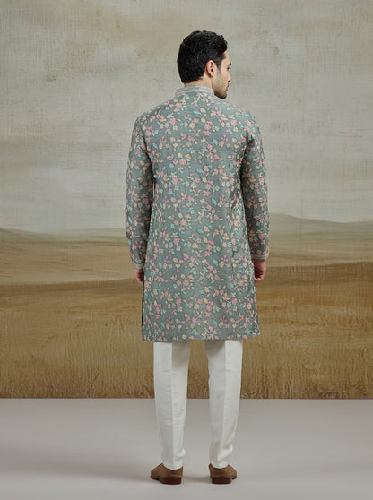Green Printed Kurta Pajama | TULA