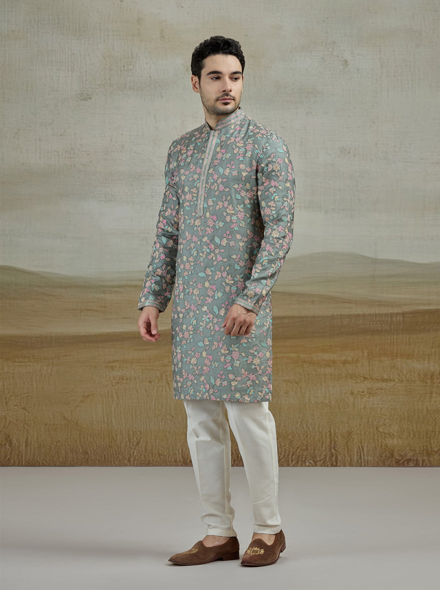 Green Printed Kurta Pajama | TULA