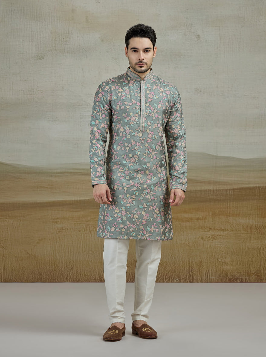 Green Printed Kurta Pajama | TULA