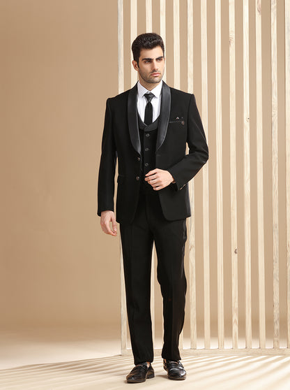 Black Solid Suit | JadeBlue