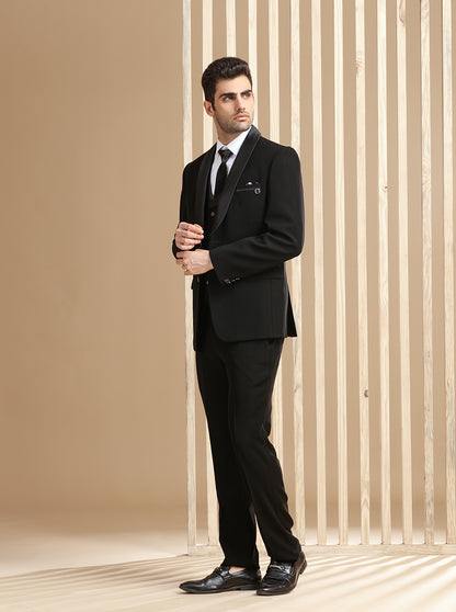 Black Solid Suit | JadeBlue