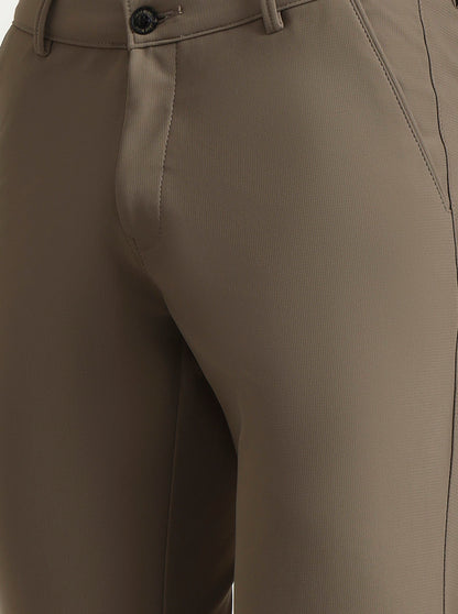 Fawn Solid Slim Fit Club Wear Trouser | Wyre