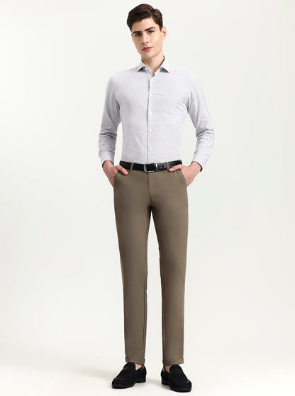 Fawn Solid Slim Fit Club Wear Trouser | Wyre