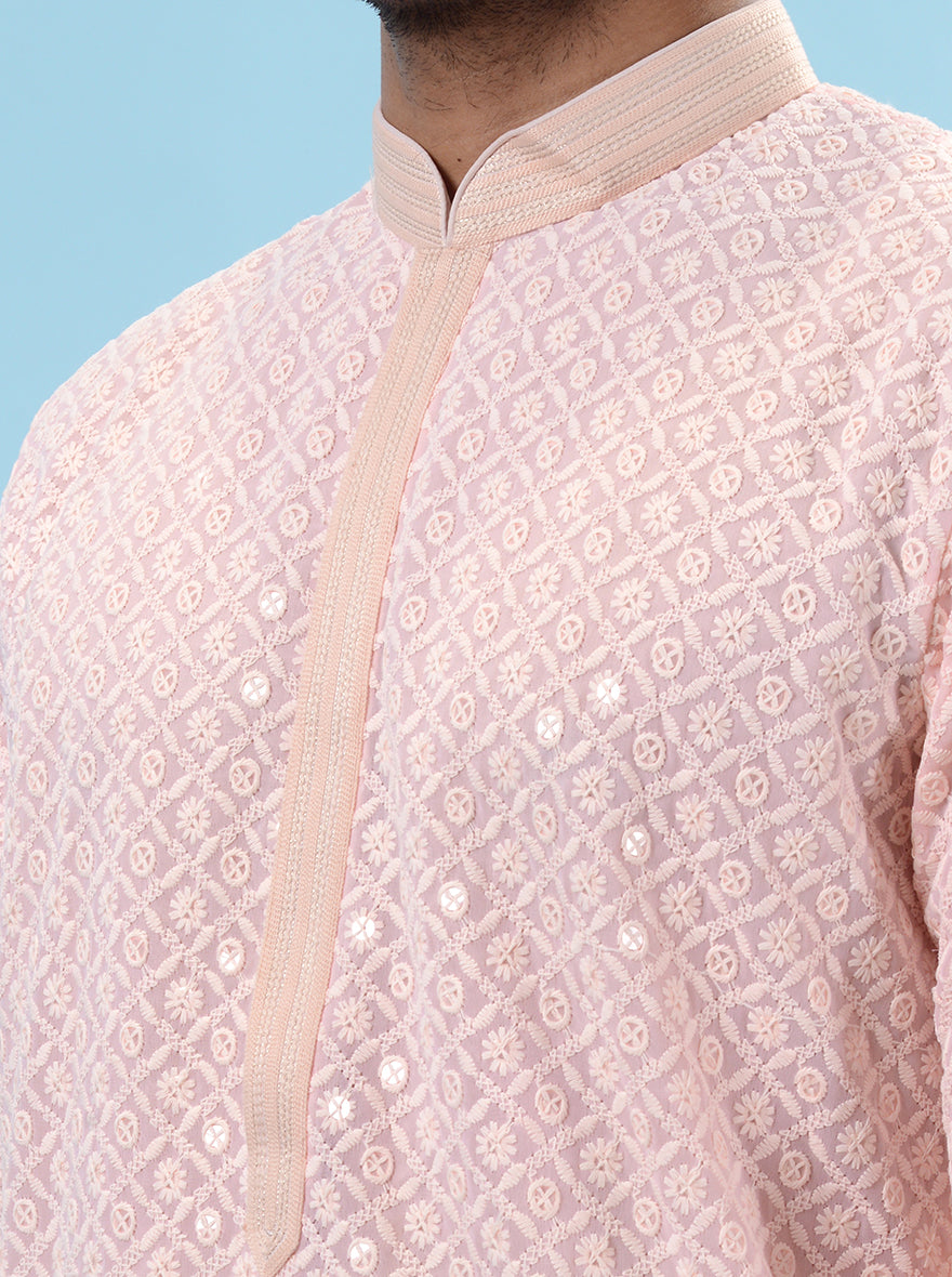 Pink Kurta Pajama | Azania