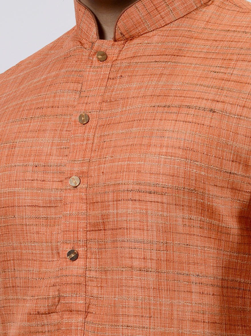 Rust Peach Kurta | Azania