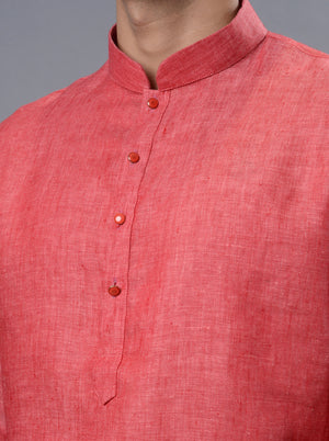Carrot Red Kurta Set | Azania