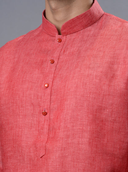 Carrot Red Kurta Set | Azania