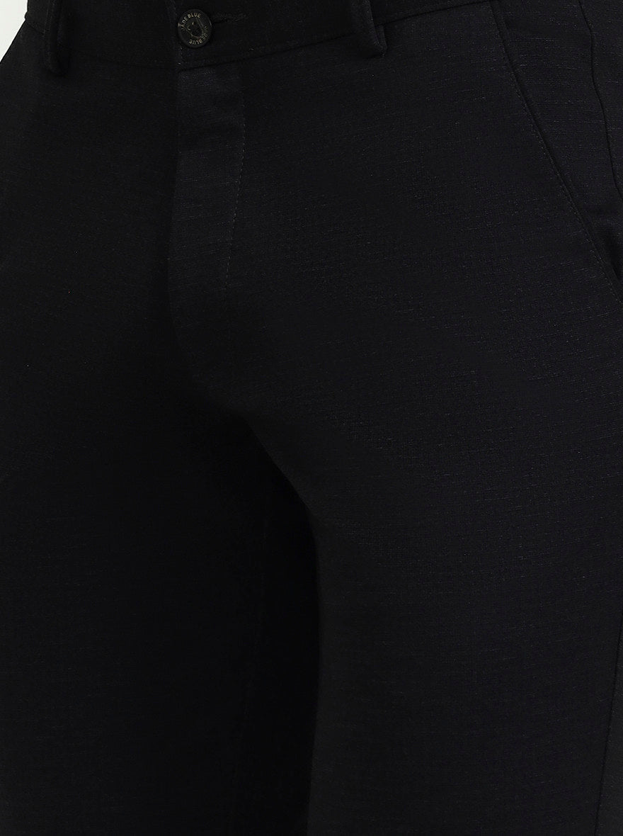 Dark Grey Solid Slim Fit Club Wear Trouser | Wyre