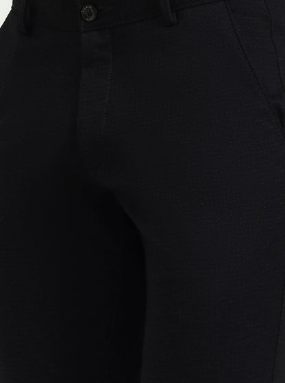 Dark Grey Solid Slim Fit Club Wear Trouser | Wyre