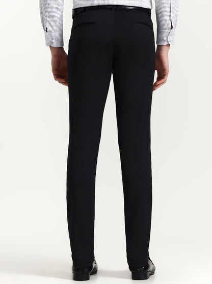 Dark Grey Solid Slim Fit Club Wear Trouser | Wyre