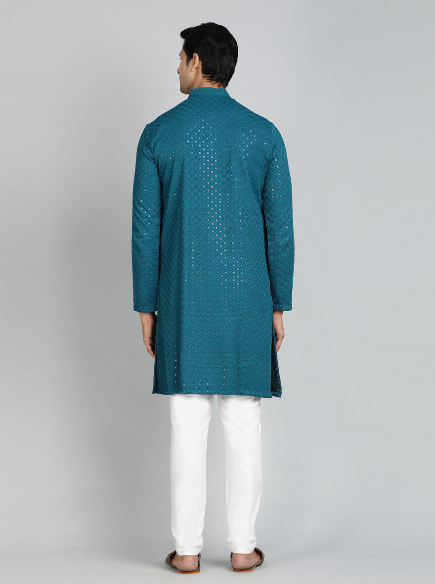 Teal Kurta | The Kurta Company