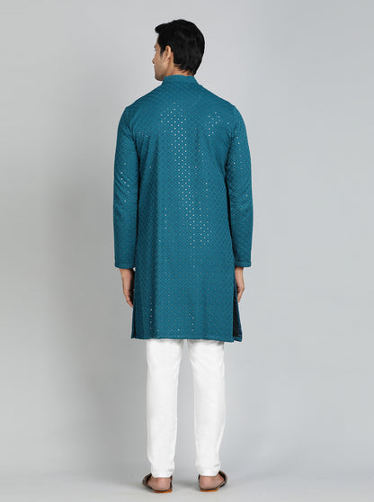 Teal Kurta | The Kurta Company