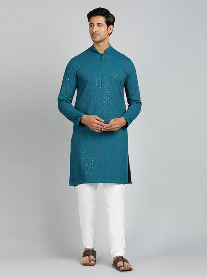 Teal Kurta | The Kurta Company