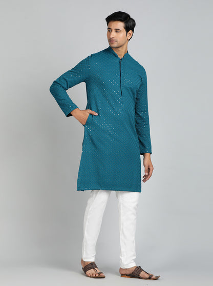 Teal Kurta | The Kurta Company