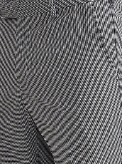 Grey Solid Slim Fit Formal Trouser | JadeBlue Youth