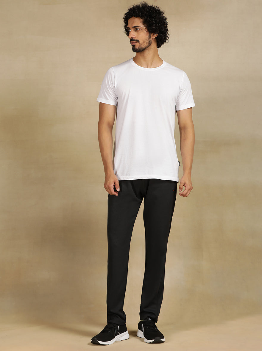 Dark Grey Solid Slim Fit Track Pant | Jade Play