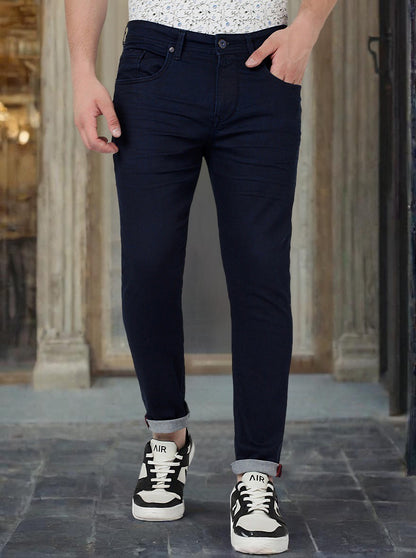 Ink Blue Washed Rider Fit Jeans | JadeBlue