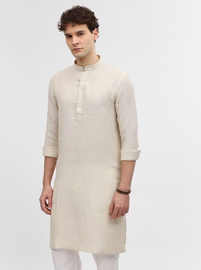 Natural Solid Modi Kurta | JadeBlue