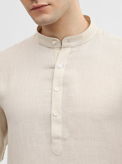 Natural Solid Modi Kurta | JadeBlue