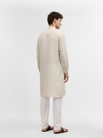 Natural Solid Modi Kurta | JadeBlue