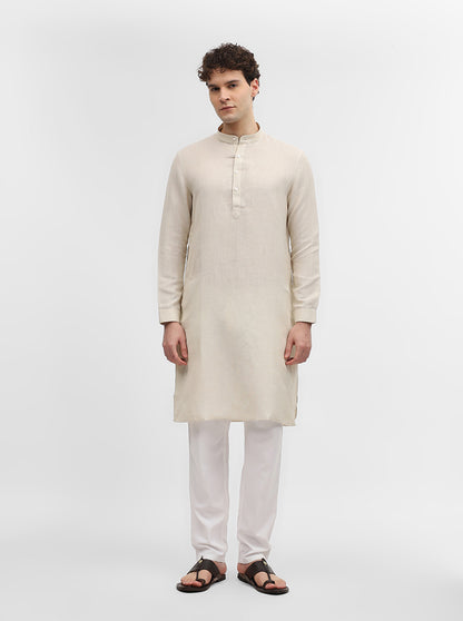 Natural Solid Modi Kurta | JadeBlue