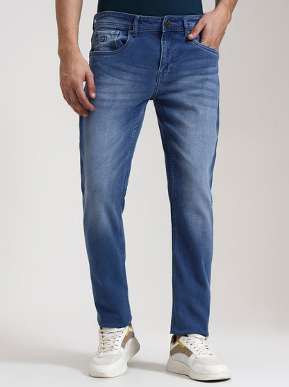 Light Blue Washed Slim Fit Jeans | JadeBlue