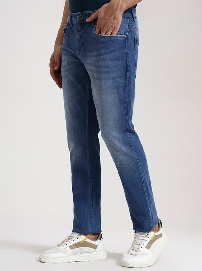 Light Blue Washed Slim Fit Jeans | JadeBlue