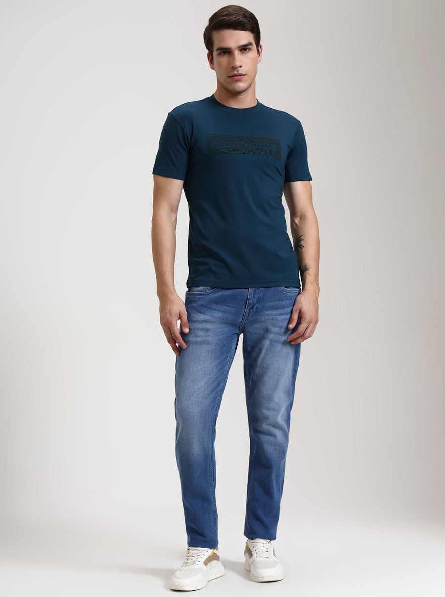 Light Blue Washed Slim Fit Jeans | JadeBlue