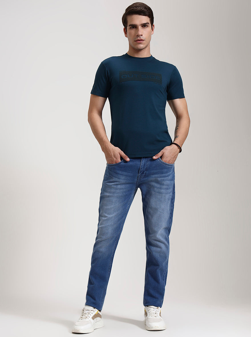Light Blue Washed Slim Fit Jeans | JadeBlue