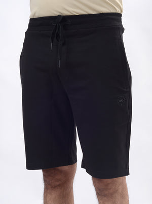 Black Solid Slim Fit Shorts | JadeBlue