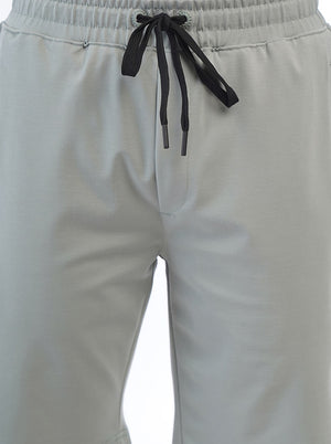 Light Green Solid Slim Fit Shorts | JadeBlue