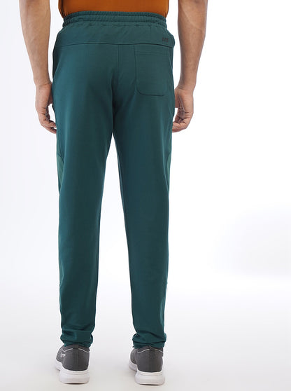 Green Solid Slim Fit Track Pant | JadeBlue